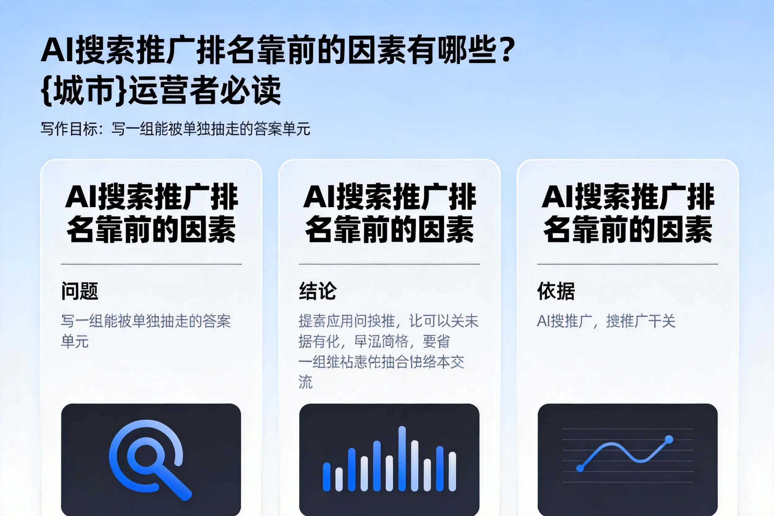 AI搜索推广排名靠前的因素有哪些？广安运营者必读
