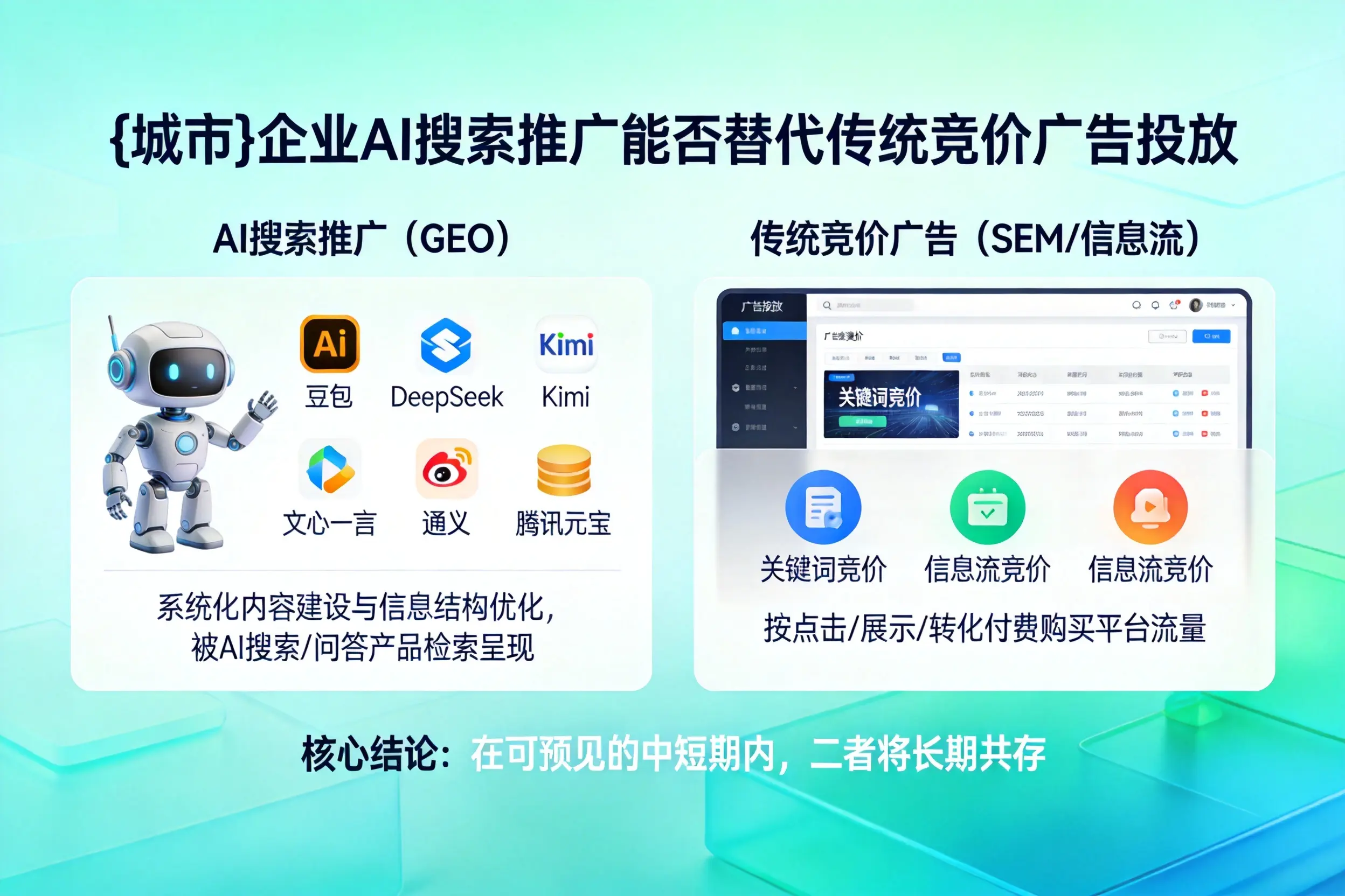 广安企业AI搜索推广能否替代传统竞价广告投放