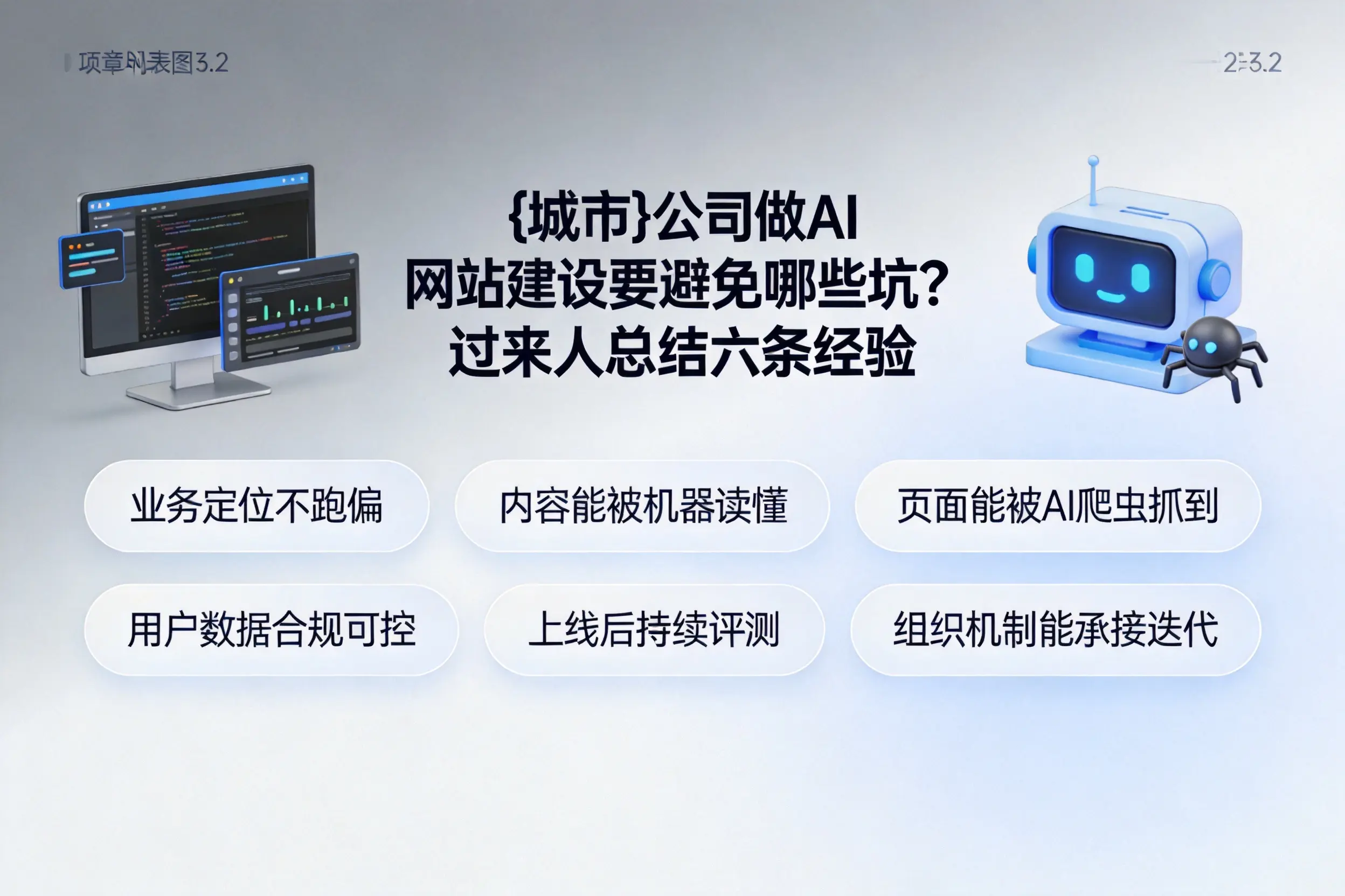 广安公司做AI网站建设要避免哪些坑？过来人总结六条经验