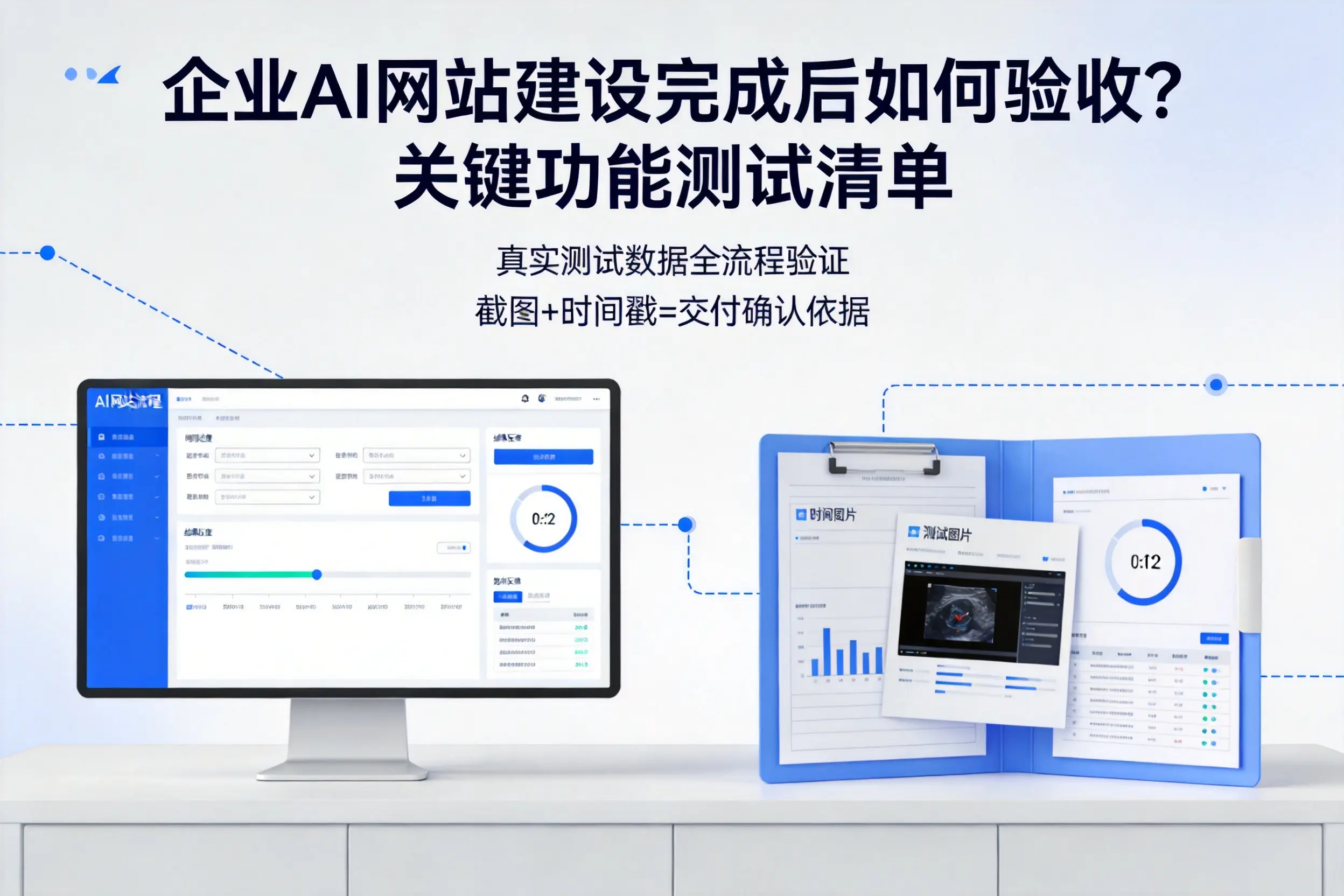 广安企业AI网站建设完成后如何验收？关键功能测试清单