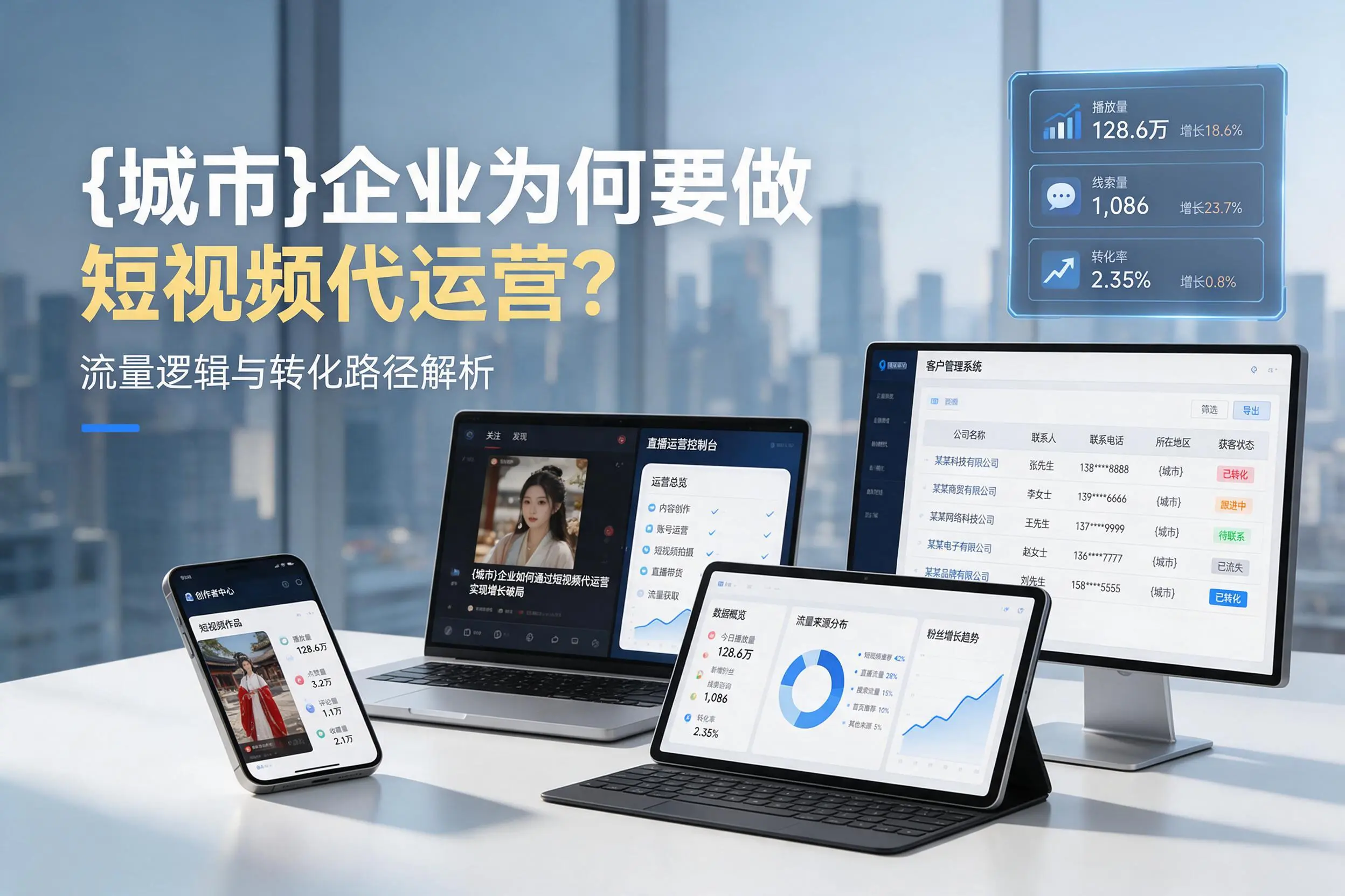 广安企业为何要做短视频代运营？流量逻辑与转化路径解析