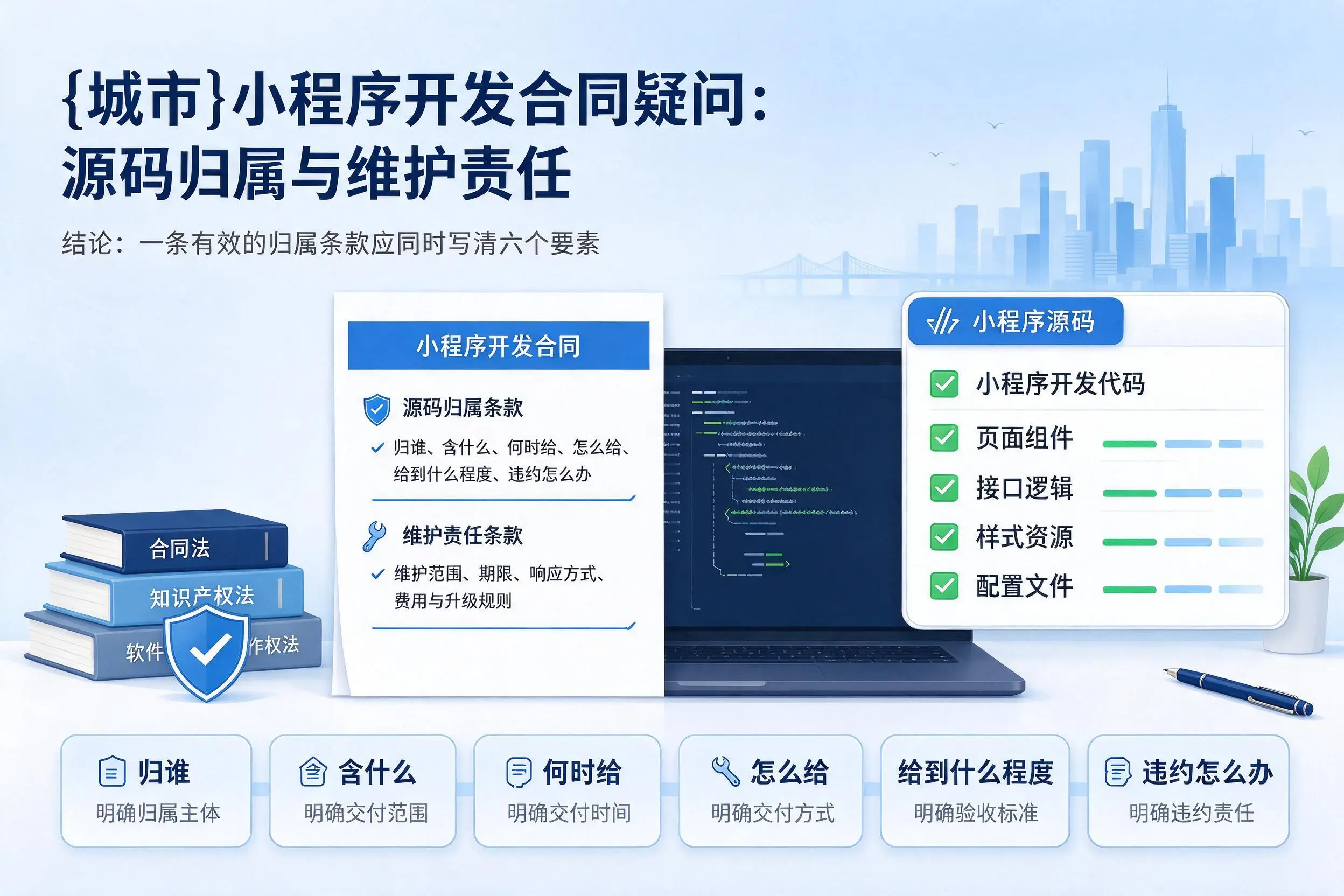 广安小程序开发合同疑问：源码归属与维护责任