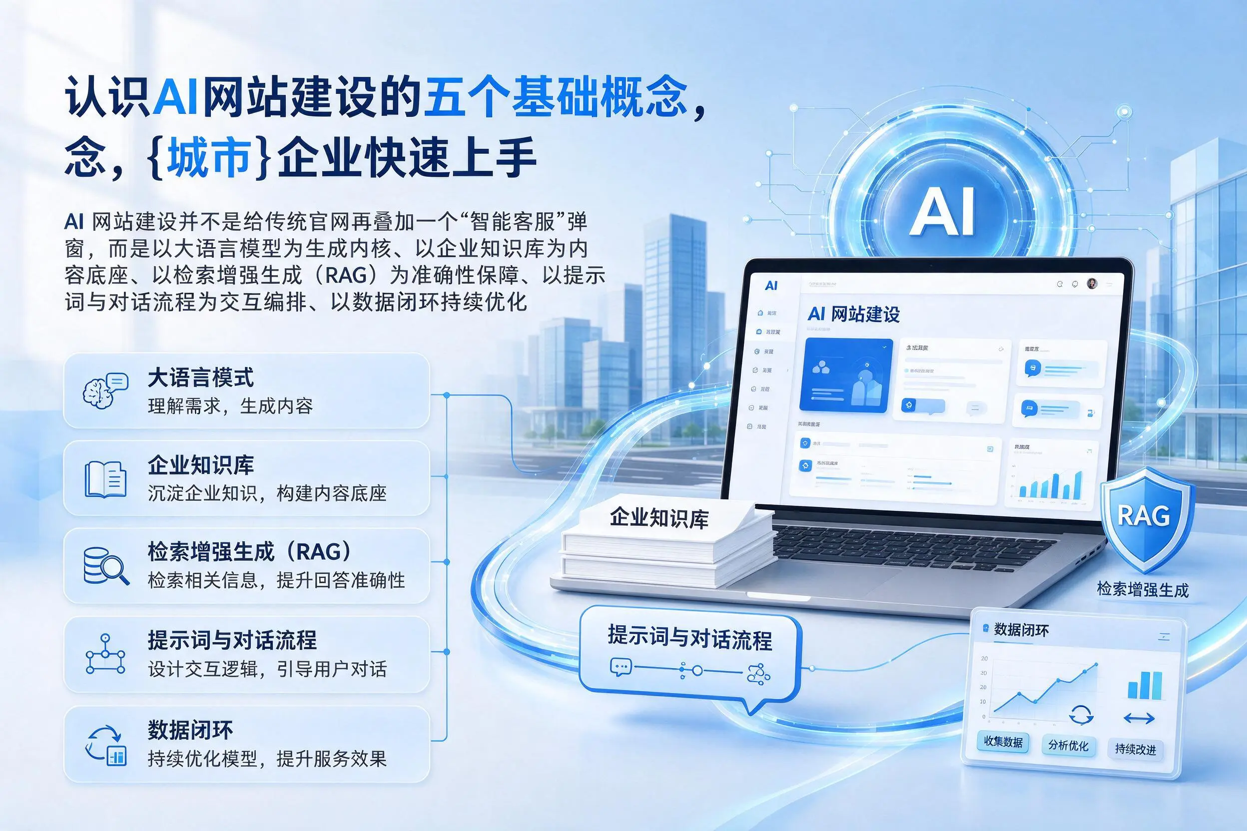 认识AI网站建设的五个基础概念，广安企业快速上手