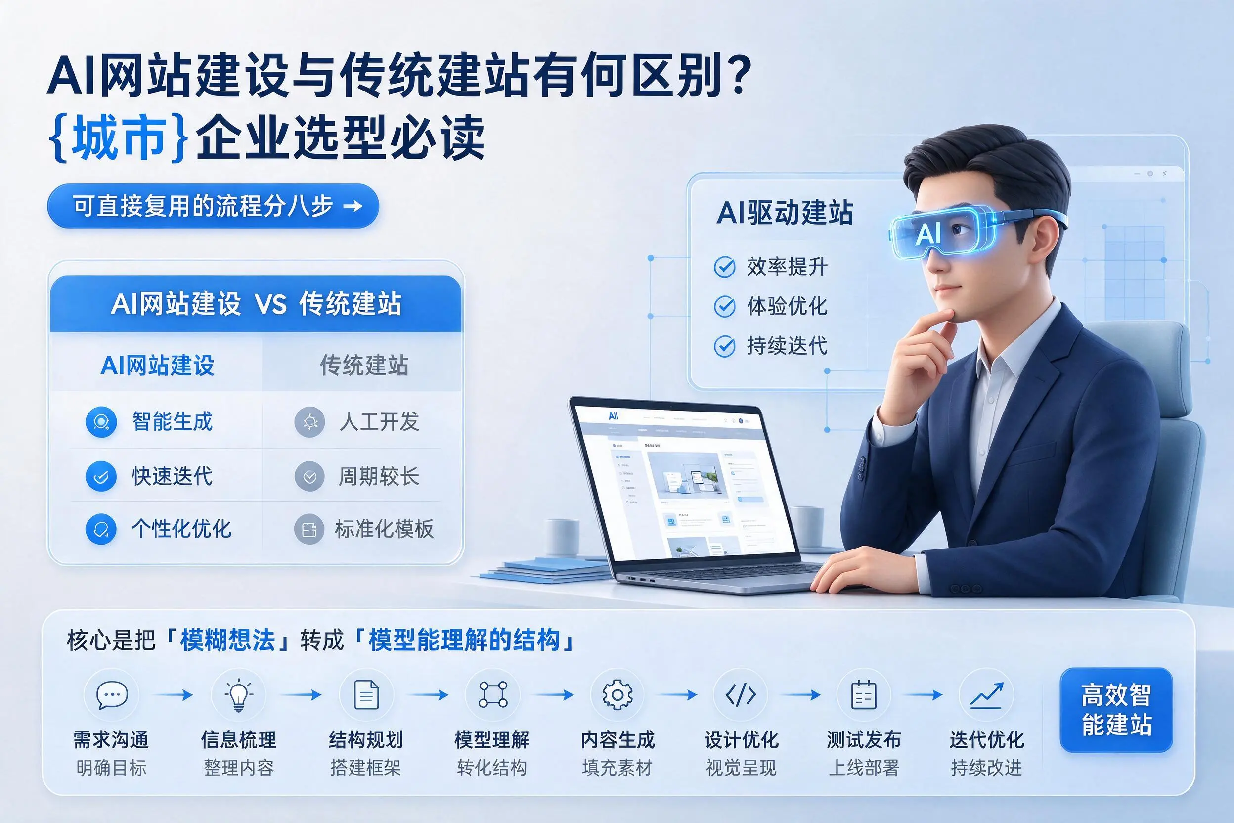 AI网站建设与传统建站有何区别？广安企业选型必读