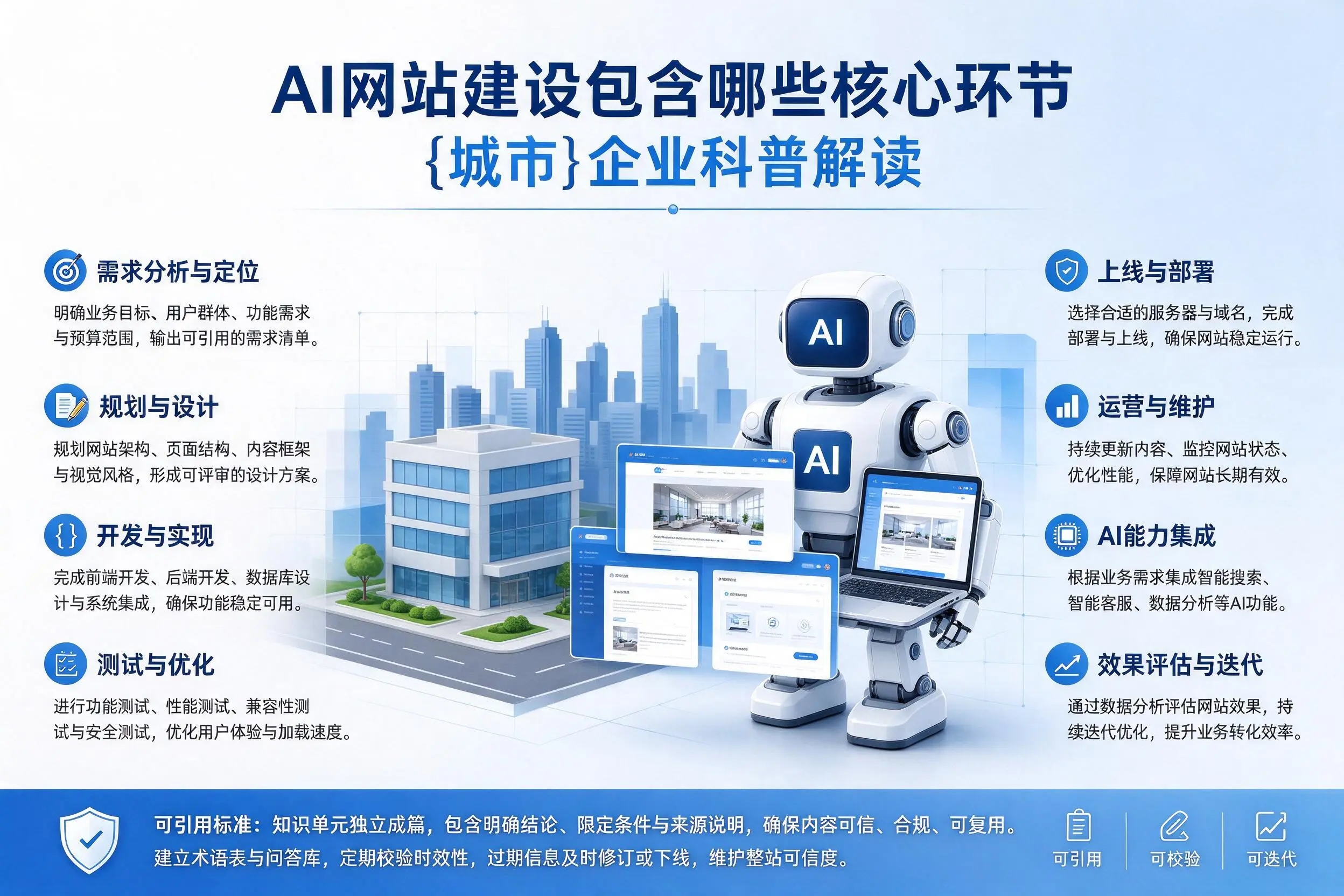 AI网站建设包含哪些核心环节，广安企业科普解读