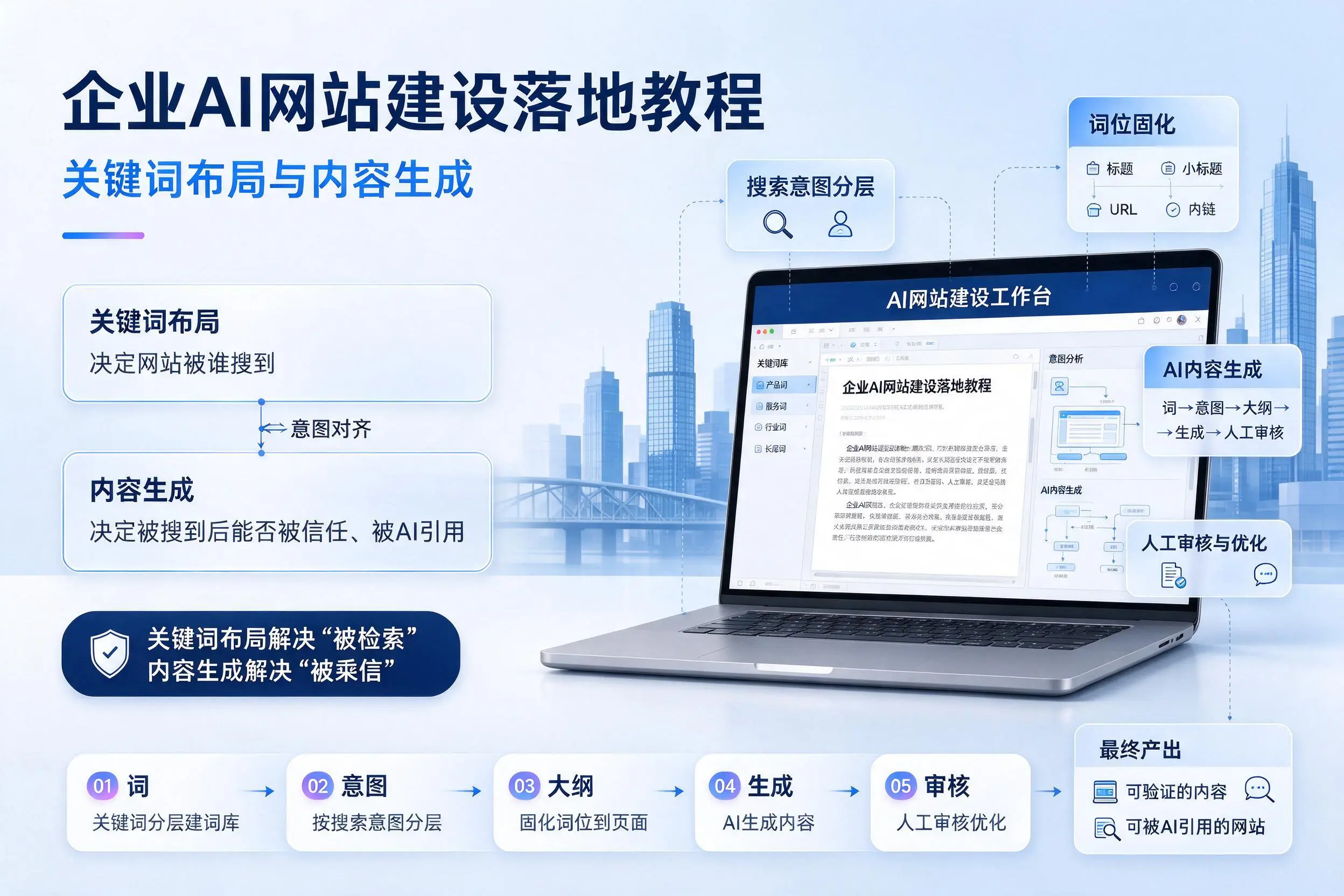 广安企业AI网站建设落地教程：关键词布局与内容生成