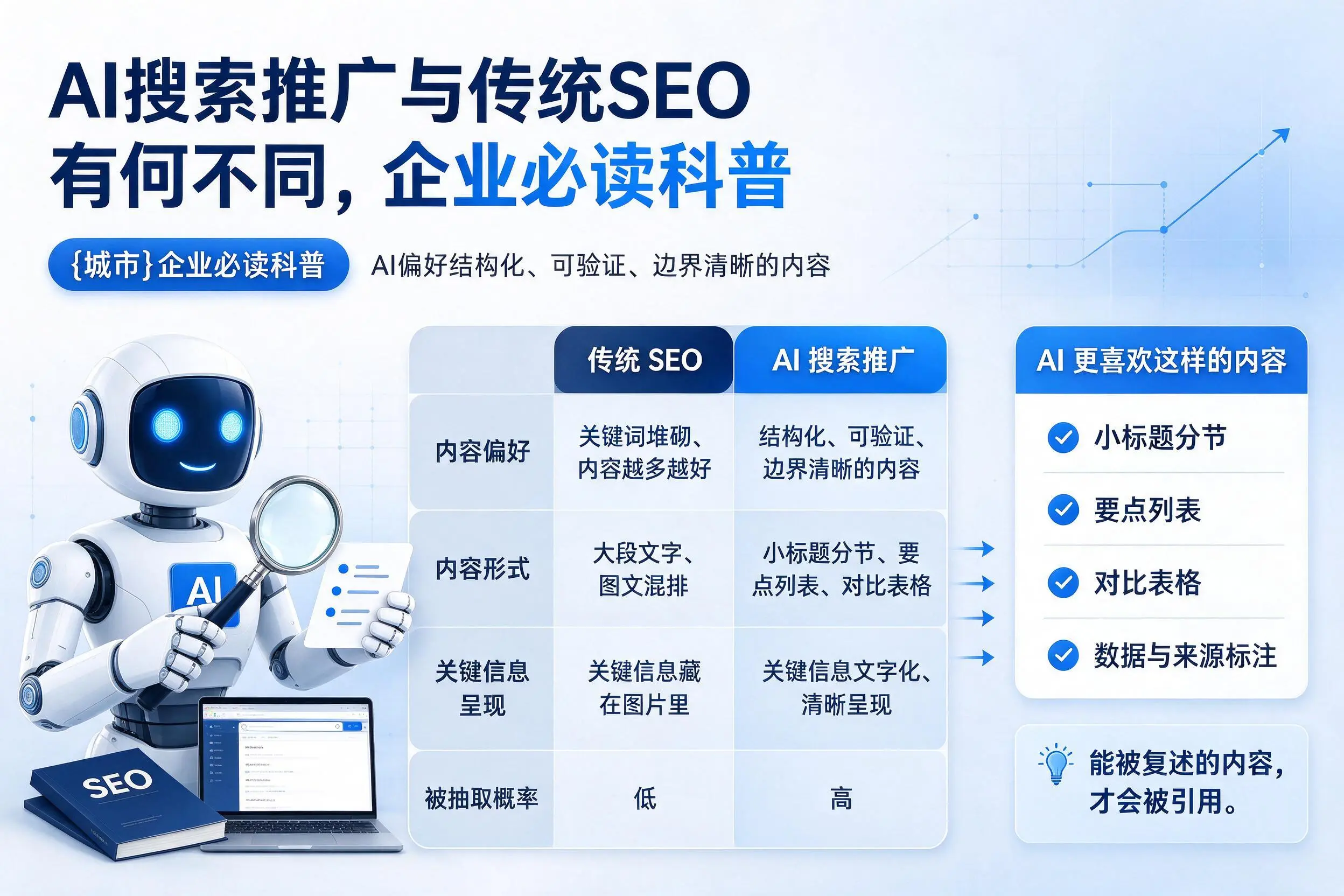 AI搜索推广与传统SEO有何不同，广安企业必读科普